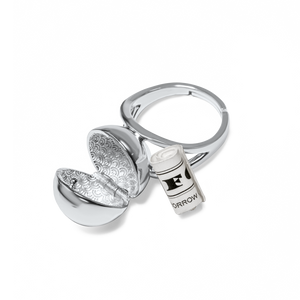 Sphere Secret Ring - Silver
